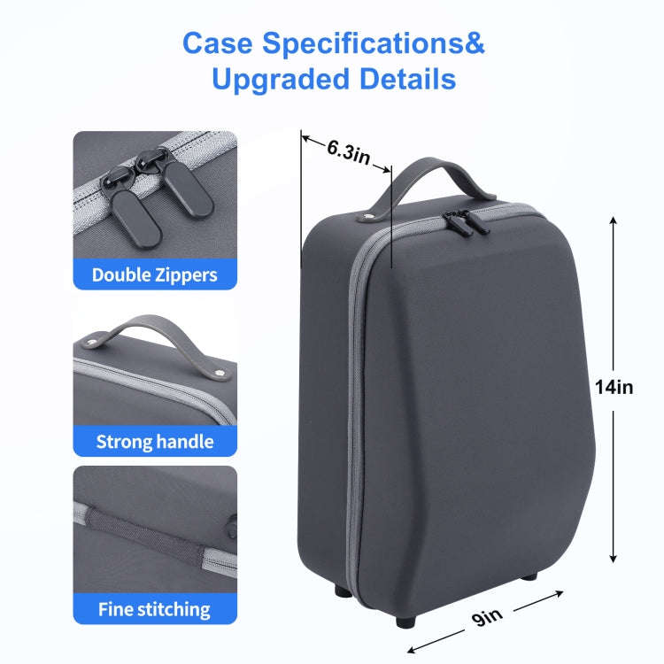 JYS JYS-P5157 For PS VR2 Can Store VR Glasses+Handle Shockproof and Anti-pressure Storage Bag