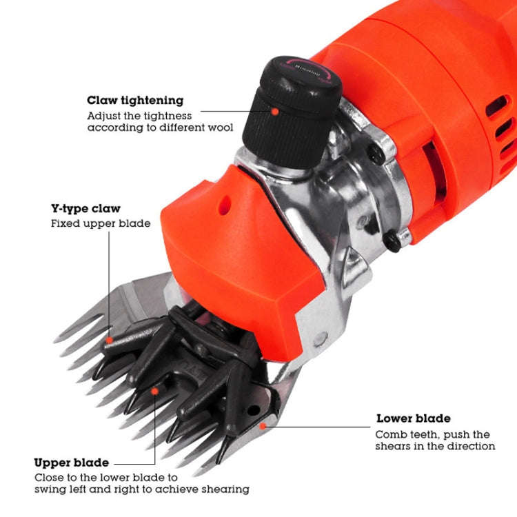 HILDA Motorized Wool Scissors Power Shear Tool Kit, Plug: EU Plug Red
