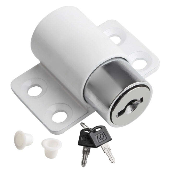 Door And Window Limit Lock Sliding Door Retainer Child Safety Lock, Color: White No Screw