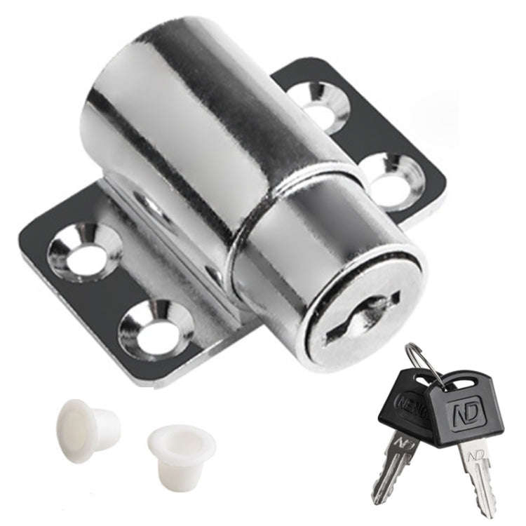 Door And Window Limit Lock Sliding Door Retainer Child Safety Lock, Color: Silver No Screw