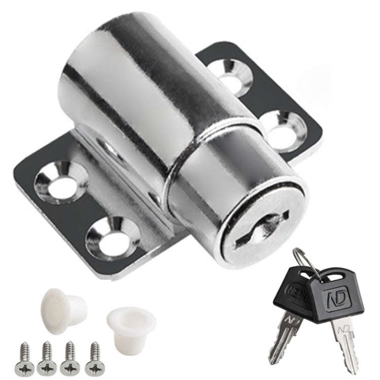 Door And Window Limit Lock Sliding Door Retainer Child Safety Lock, Color: Silver With Screw
