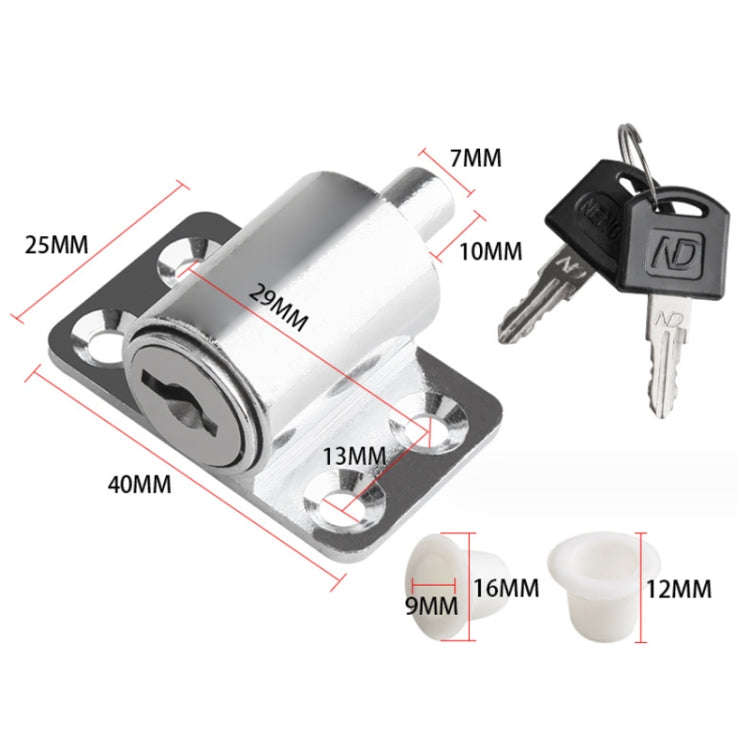 Door And Window Limit Lock Sliding Door Retainer Child Safety Lock, Color: Black No Screw