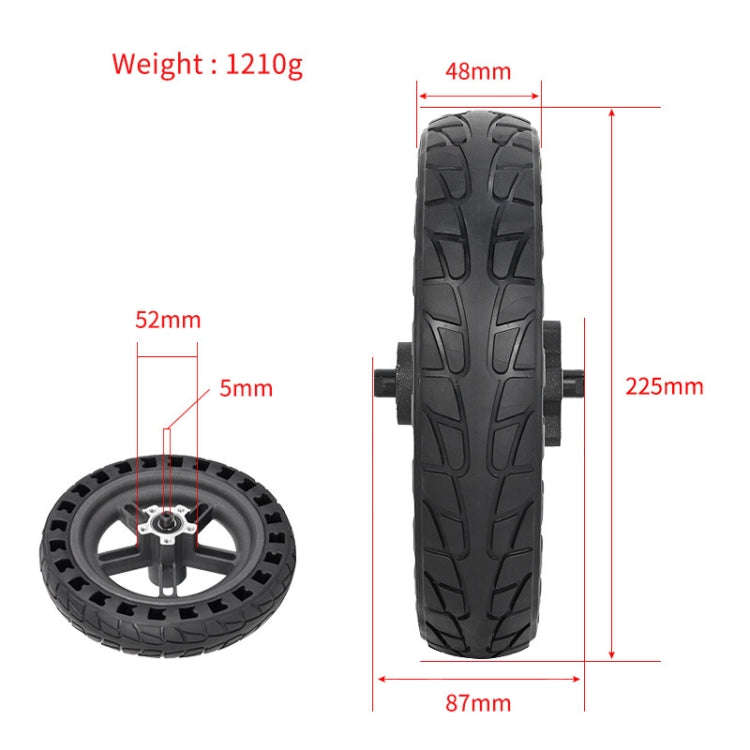 For Xiaomi M365 Electric Scooter 8.5-inch Rear Wheel  Solid Shock-absorbing Honeycomb Tire with H...