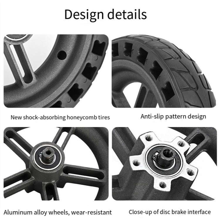 For Xiaomi M365 Electric Scooter 8.5-inch Rear Wheel  Solid Shock-absorbing Honeycomb Tire with H...