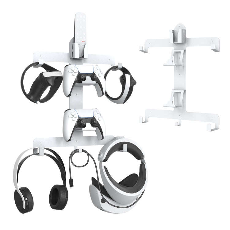 JYS JYS-P5158 For PS5 VR2 Wall Storage Bracket Helmet/Headset/Handle/Remote Control Wall Storage ...