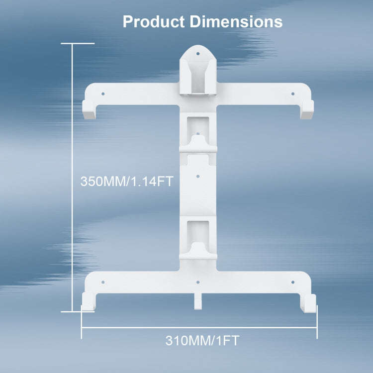 JYS JYS-P5158 For PS5 VR2 Wall Storage Bracket Helmet/Headset/Handle/Remote Control Wall Storage ...