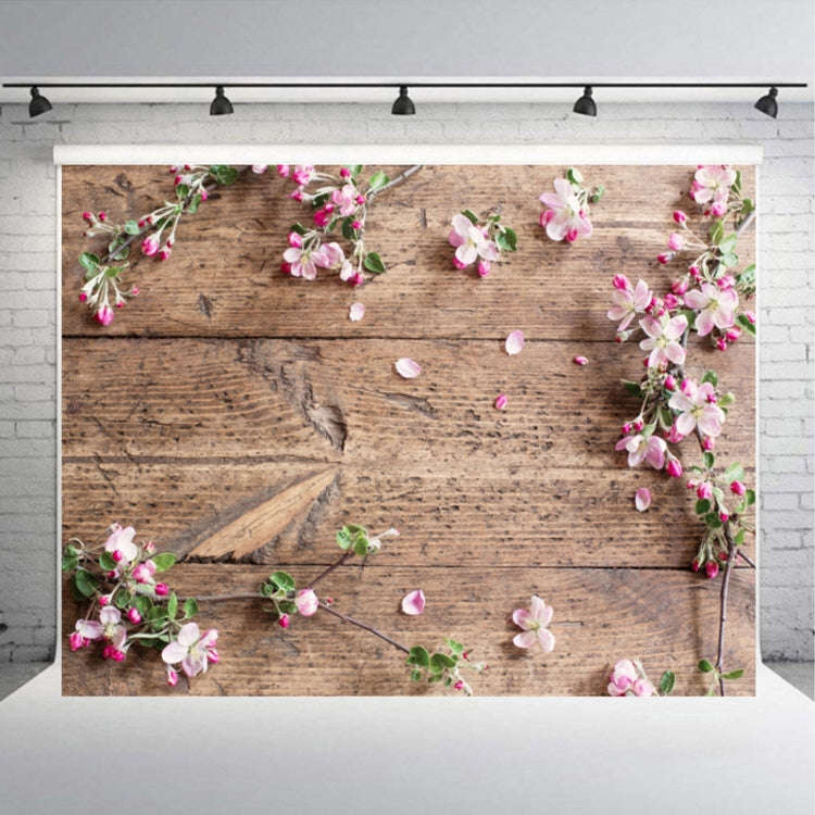 1.25x0.8m Wood Grain Flower Branch Props 3D Simulation Photography Background Cloth, Style: C-3362