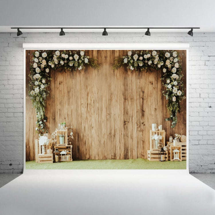 1.25x0.8m Wood Grain Flower Branch Props 3D Simulation Photography Background Cloth, Style: C-1596