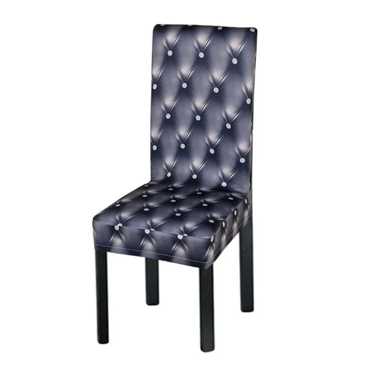 Anti-Fouling Household Chair Cover Dining Chair Sleeve One-Piece Stretch Chair Cover(Dark Gray)