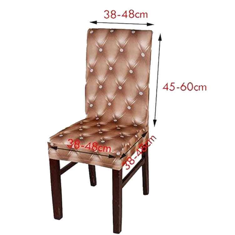 Anti-Fouling Household Chair Cover Dining Chair Sleeve One-Piece Stretch Chair Cover(Champagne)