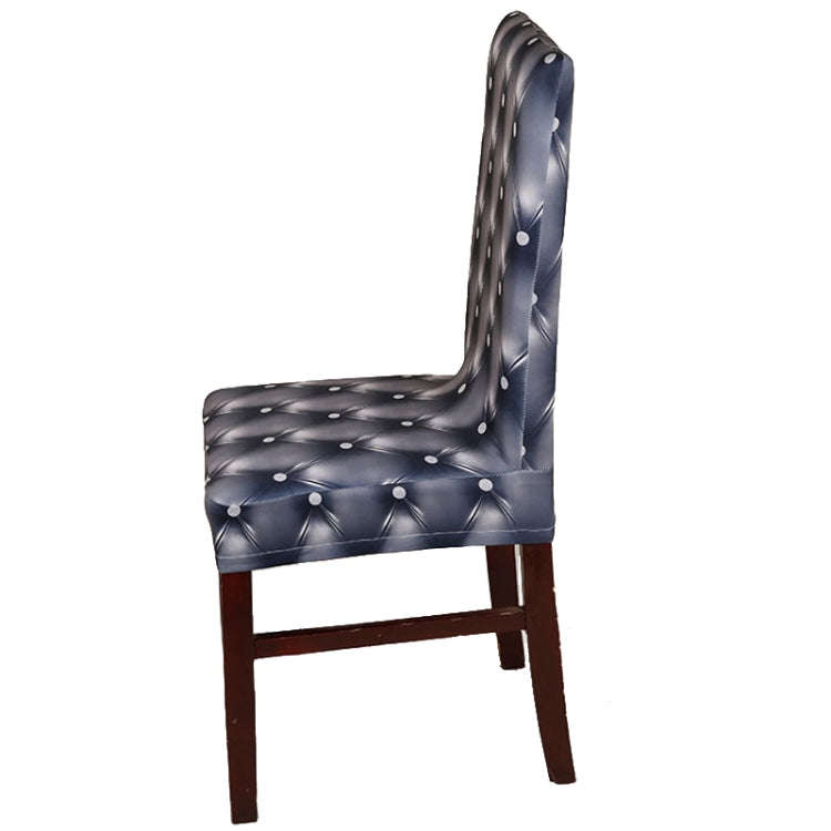 Anti-Fouling Household Chair Cover Dining Chair Sleeve One-Piece Stretch Chair Cover(Dark Gray)
