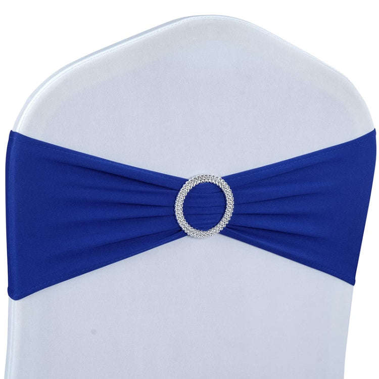 Tie-Free Elastic Chair Back Flower Bow Chair Cover Seat Decoration Ties Hotel Wedding Supplies(Sa...