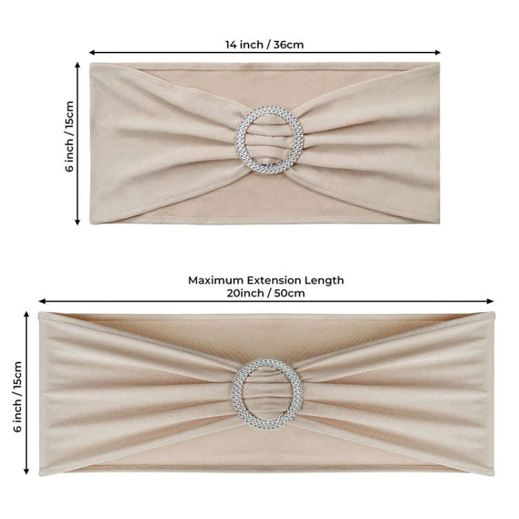 Tie-Free Elastic Chair Back Flower Bow Chair Cover Seat Decoration Ties Hotel Wedding Supplies(Pink)