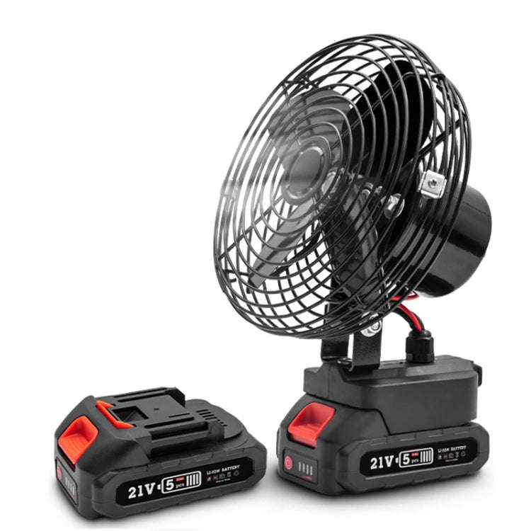 HILDA Portable Powerful Fan Outdoor Hair Dryer, With EU Plug Adaptor, Style: 6 inch With 2 Batter...