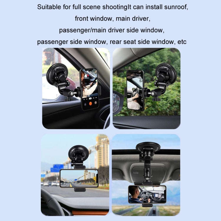 Car Suction Cup Mobile Phone Navigation Live Broadcast Shooting Bracket, Specification: Without B...