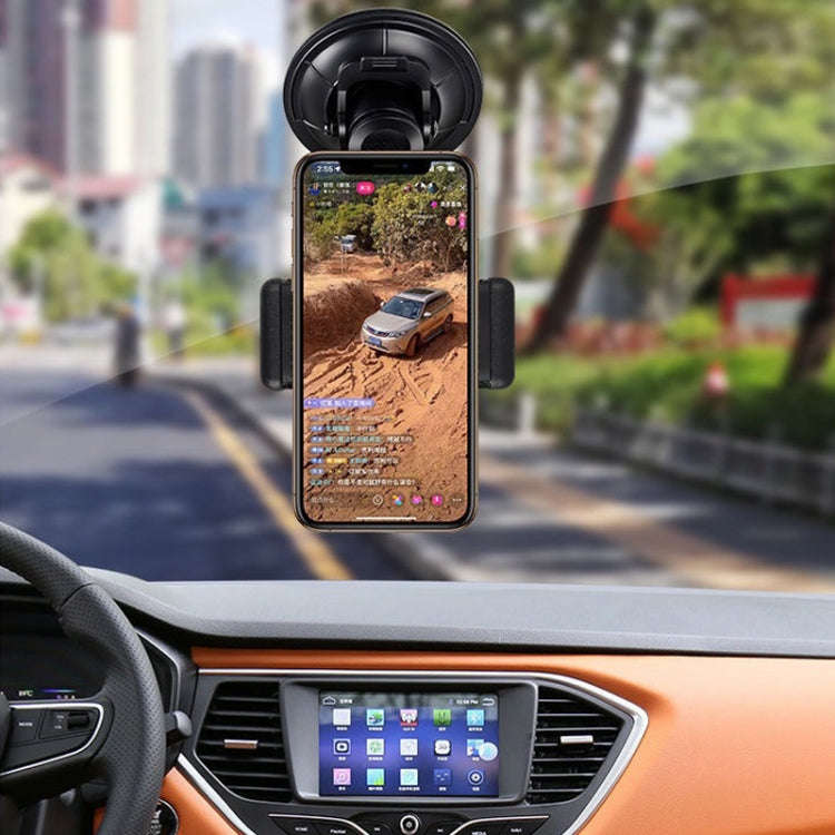 Car Suction Cup Mobile Phone Navigation Live Broadcast Shooting Bracket, Specification: Without B...