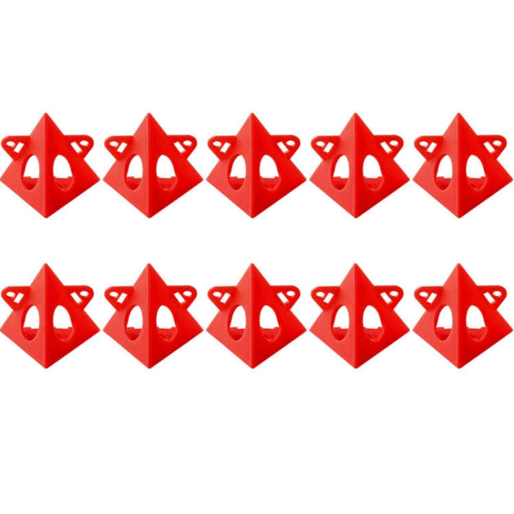 10pcs/Pack Woodworking Paint Pyramid Stands Cone Support Stand(Red)