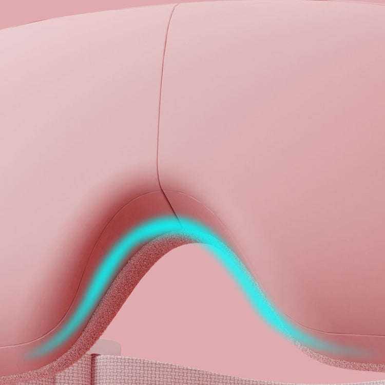 Bluetooth Rechargeable Eye Massager With Heat, Air Pressure And Vibration Massage(Pink)