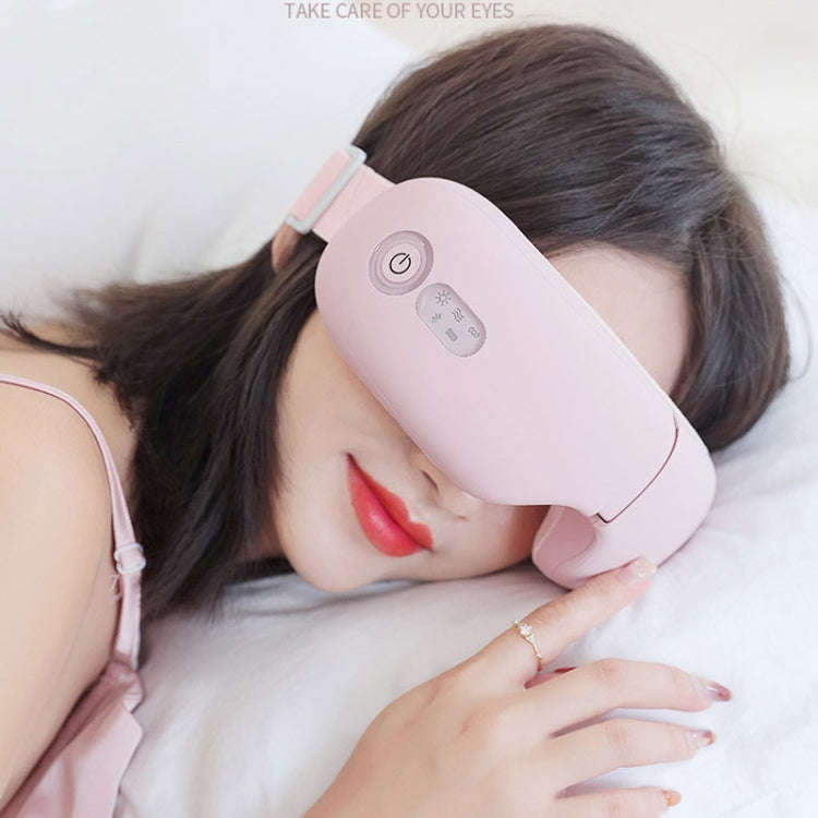 Bluetooth Rechargeable Eye Massager With Heat, Air Pressure And Vibration Massage(Pink)