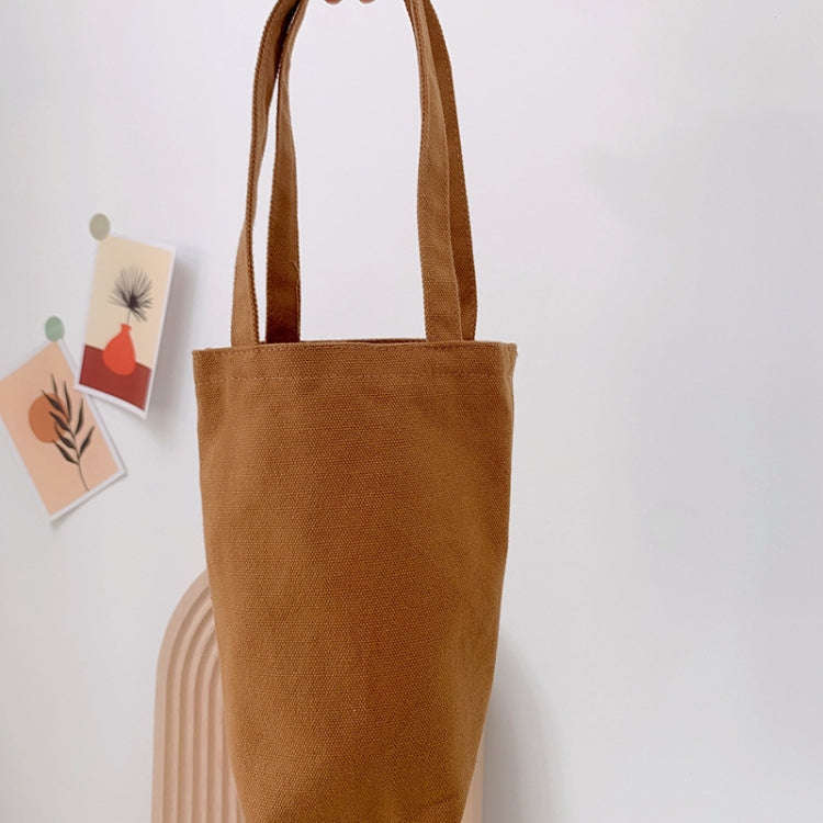 Portable Water Cup Coffee Bag Outdoor Thermal Insulation Solid-Color Canvas Cup Cover, Specificat...