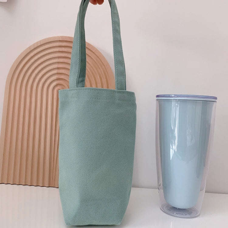 Portable Water Cup Coffee Bag Outdoor Thermal Insulation Solid-Color Canvas Cup Cover, Specificat...