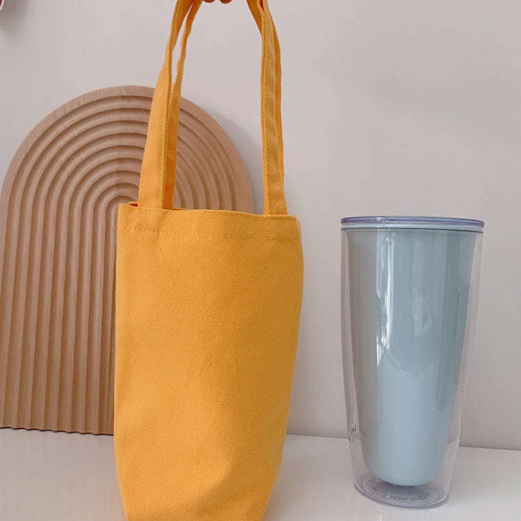 Portable Water Cup Coffee Bag Outdoor Thermal Insulation Solid-Color Canvas Cup Cover, Specificat...