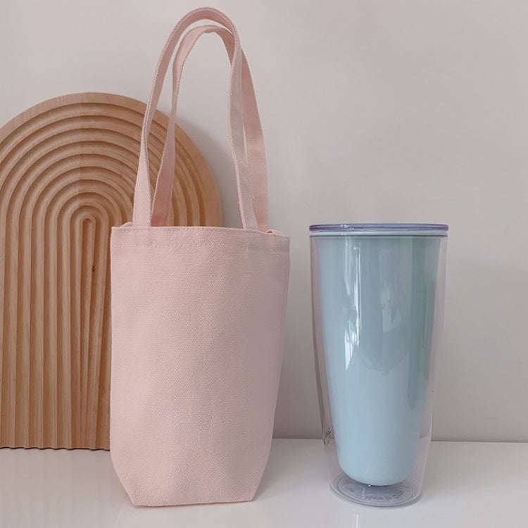 Portable Water Cup Coffee Bag Outdoor Thermal Insulation Solid-Color Canvas Cup Cover, Specificat...