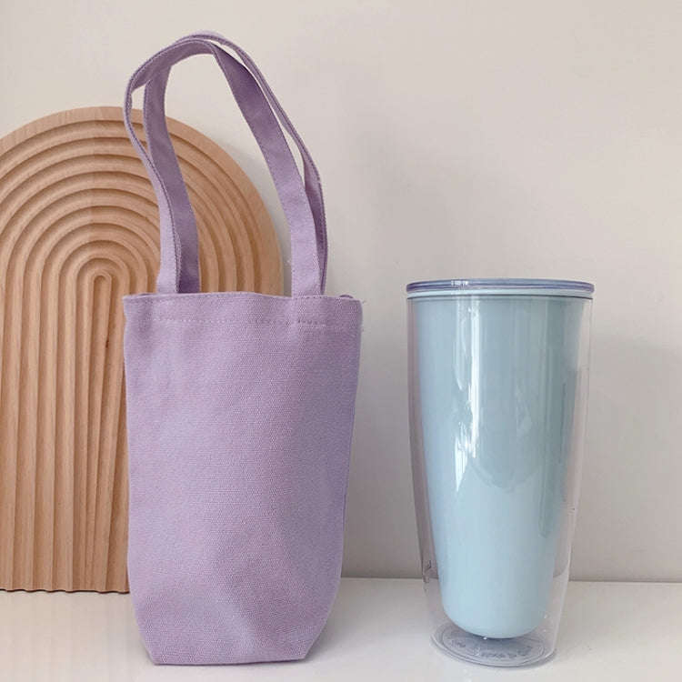 Portable Water Cup Coffee Bag Outdoor Thermal Insulation Solid-Color Canvas Cup Cover, Specificat...
