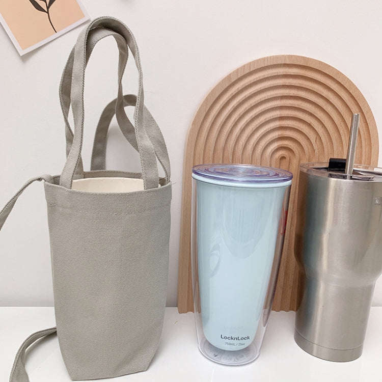 Portable Water Cup Coffee Bag Outdoor Thermal Insulation Solid-Color Canvas Cup Cover, Specificat...
