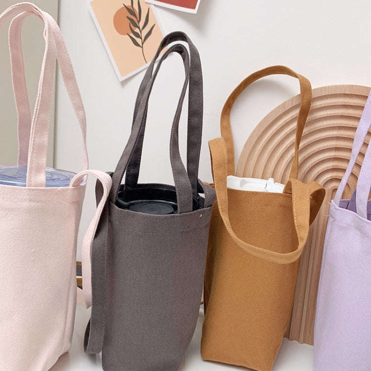 Portable Water Cup Coffee Bag Outdoor Thermal Insulation Solid-Color Canvas Cup Cover, Specificat...
