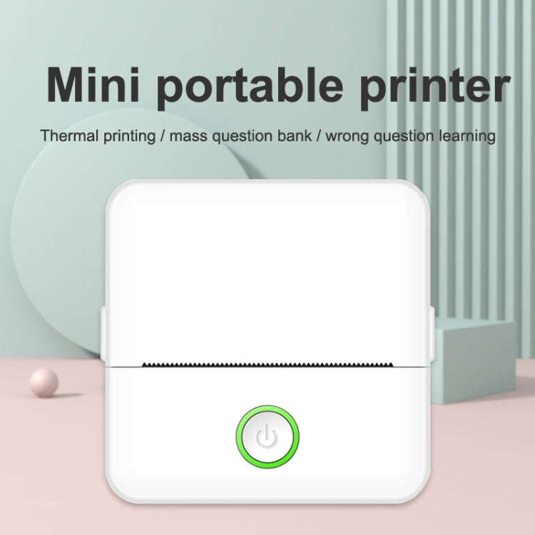 X6 200DPI Student Homework Printer Bluetooth Inkless Pocket Printer Pink Printing Paper x5