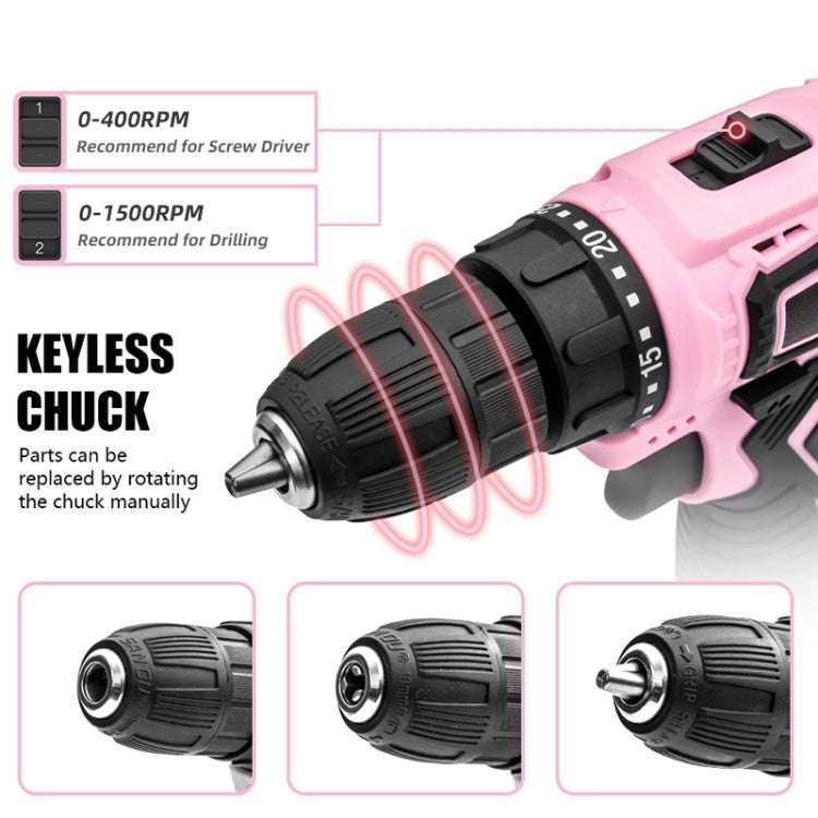 HILDA 12V Cordless Impact Drill Electrical Screwdriver, Plug: EU Plug