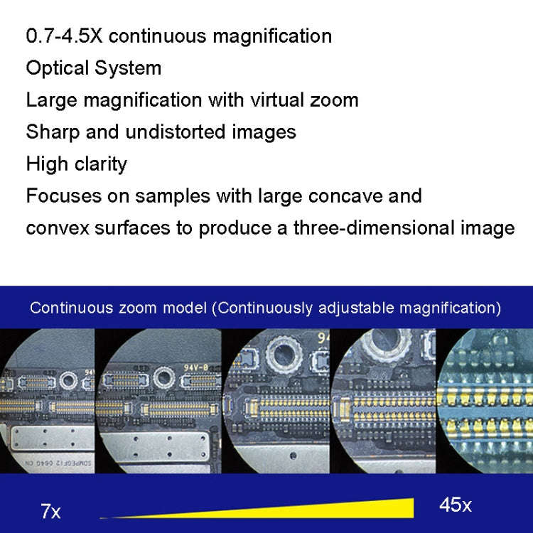 MECHANIC MC-75TimatX Trinocular Stereo Microscope Industrial Grade Can Connect To HD Display