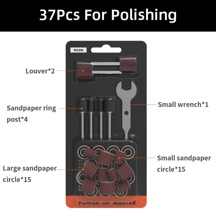 HILDA 37pcs /Set Polishing Angle Mill Accessories Grinding Accessories Set