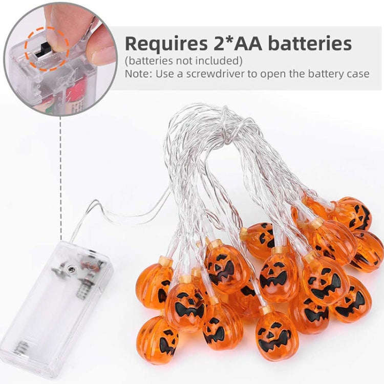 Warm White 3m 20LEDs Halloween LED Cartoon Atmosphere Decorative Light String(Conventional Pumpkin)