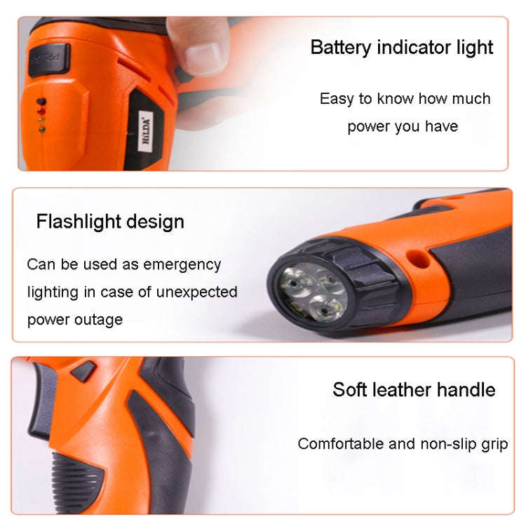 HILDA Multi-Function Li-Ion Screwdriver Mini Screwdriver Set(Orange)
