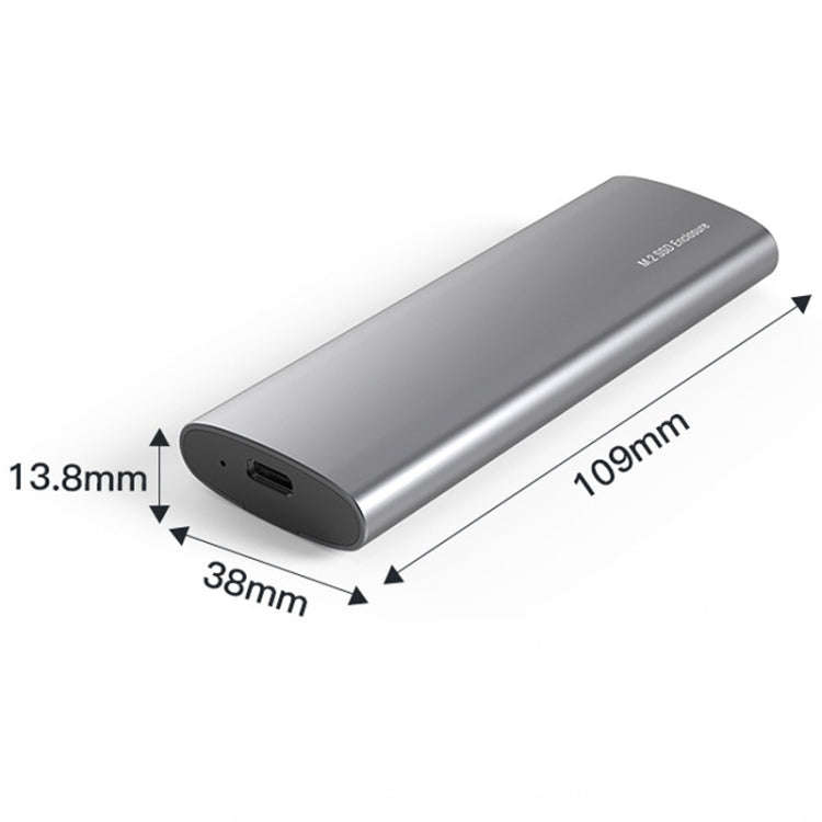 Blueendless 2809 General Dual Protocol Wiring C-A M.2 Mobile Hard Disk Case SSD External Solid Ha...