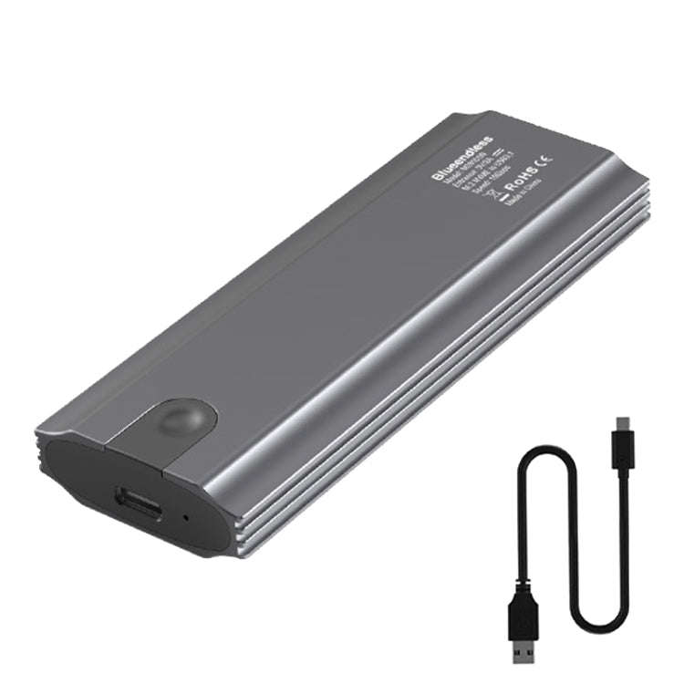 Blueendless 2810 General Dual Protocol Wiring C-A M.2 Mobile Hard Disk Case SSD External Solid Ha...