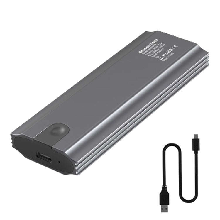 Blueendless 2810 Single SATA Protocol Wiring C-A M.2 Mobile Hard Disk Case SSD External Solid Har...