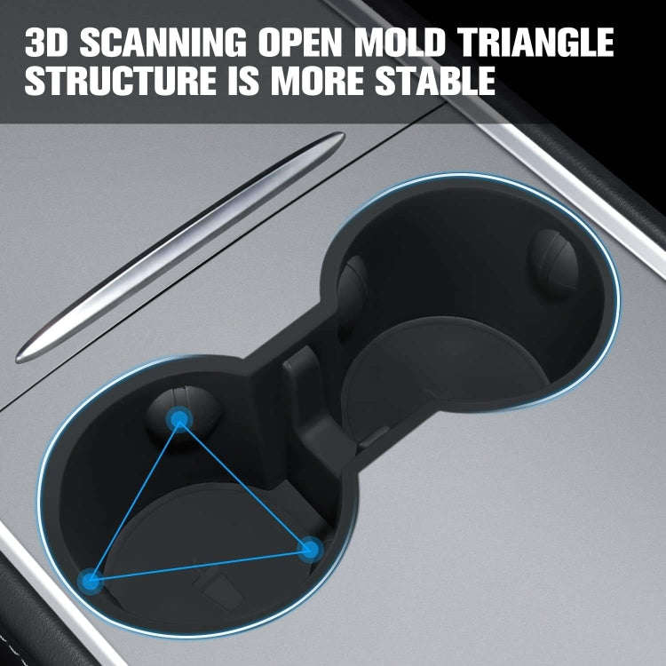 For Tesla Model Y / 3 Water Cup Limited Device Center Control Water Cup Holder(Gray)