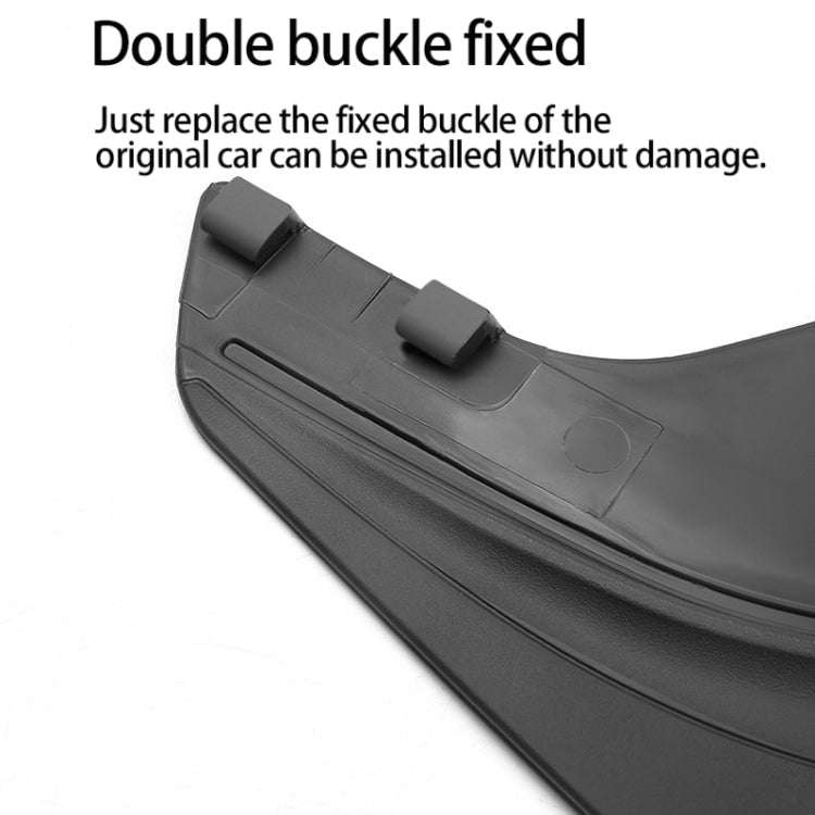For Tesla Model 3 4pcs /Set Splash Guards Matte Fender No Drilling Required Upgraded PP Material
