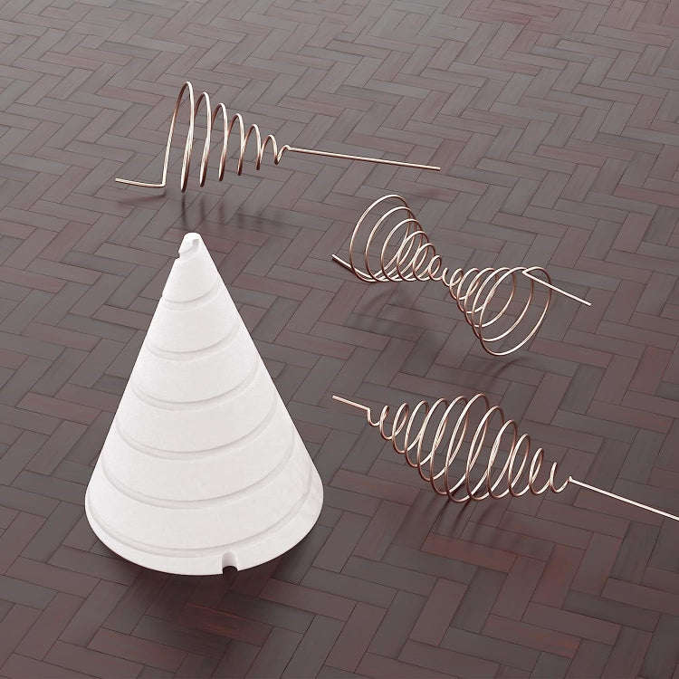 Small Size 6.2 x 3.5 cm Portable Gardening Copper Wire Antenna Jig Horticultural Coil Wrap Jig