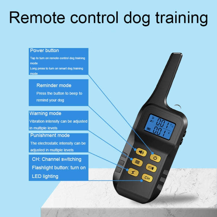 Pet Smart Electric Shock Training Waterproof Collar Dog Training Device, Spec: Only Receiver