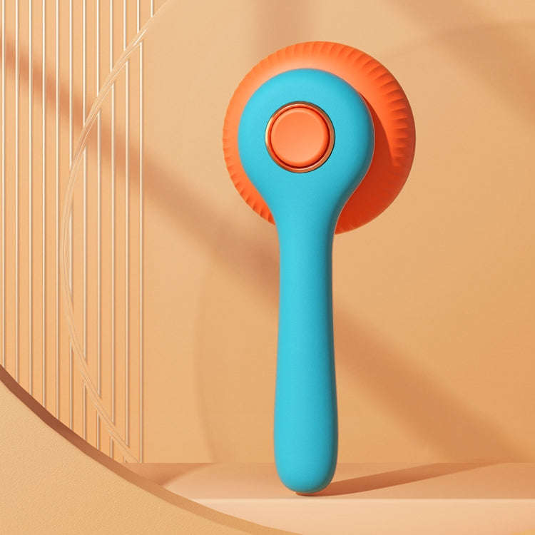 Cat Hair Removal Needle Comb Pet Cleaning Bath Comb(Blue And Orange)