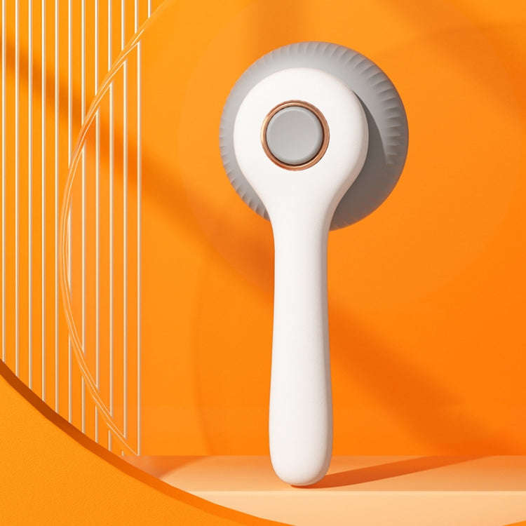 Cat Hair Removal Needle Comb Pet Cleaning Bath Comb(Gray  And White)