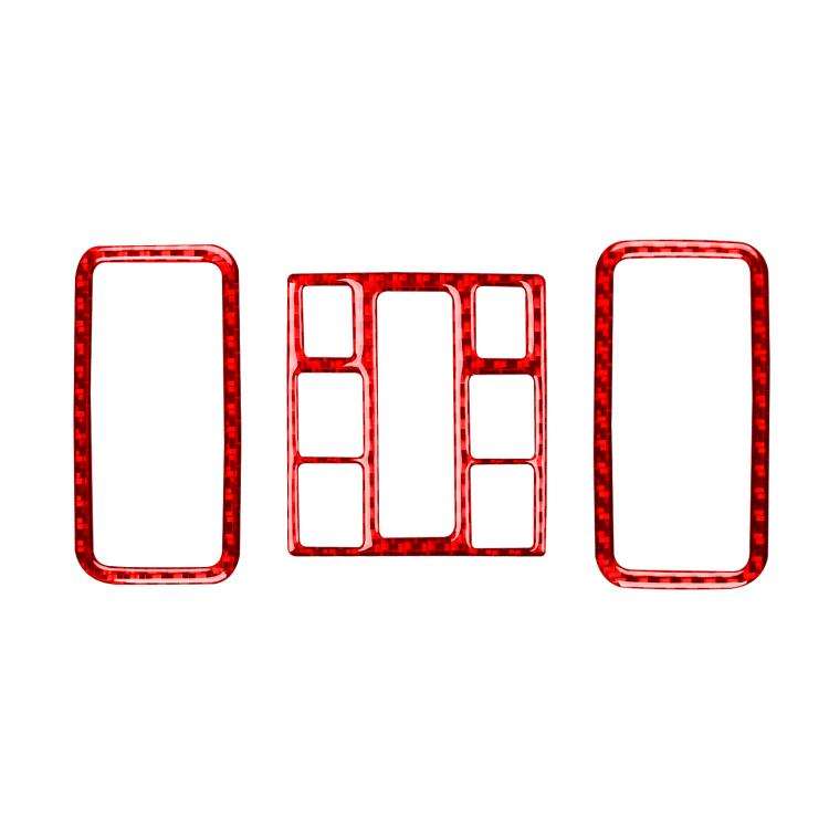 For Volkswagen Sagitar 2019-2023 3pcs /Set Left-hand Drive Reading Light Button Sticker(Red)