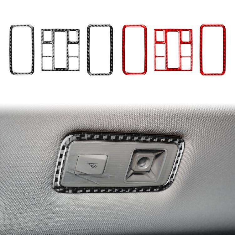 For Volkswagen Sagitar 2019-2023 3pcs /Set Left-hand Drive Reading Light Button Sticker(Black)