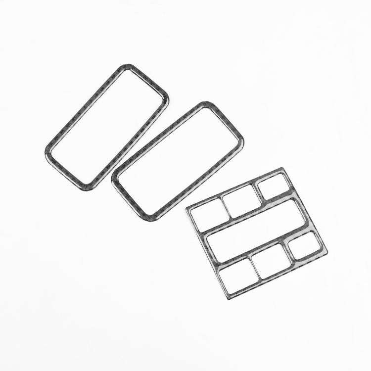 For Volkswagen Sagitar 2019-2023 3pcs /Set Left-hand Drive Reading Light Button Sticker(Black)