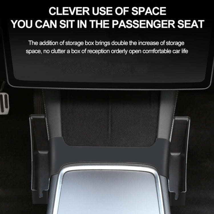 For Tesla Model Y / 3 Center Side Storage Box Side Organizer Saddle Box Interior Modification Acc...
