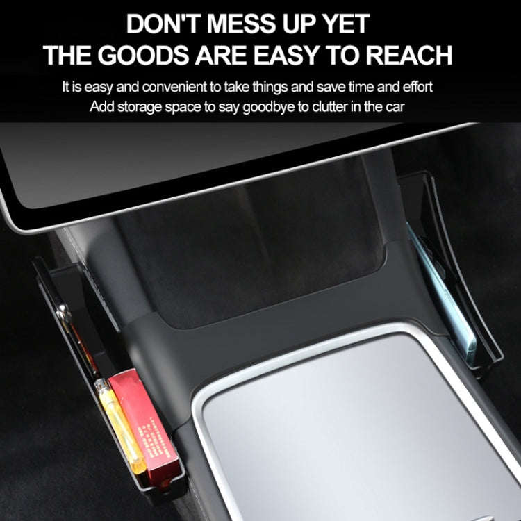 For Tesla Model Y / 3 Center Side Storage Box Side Organizer Saddle Box Interior Modification Acc...